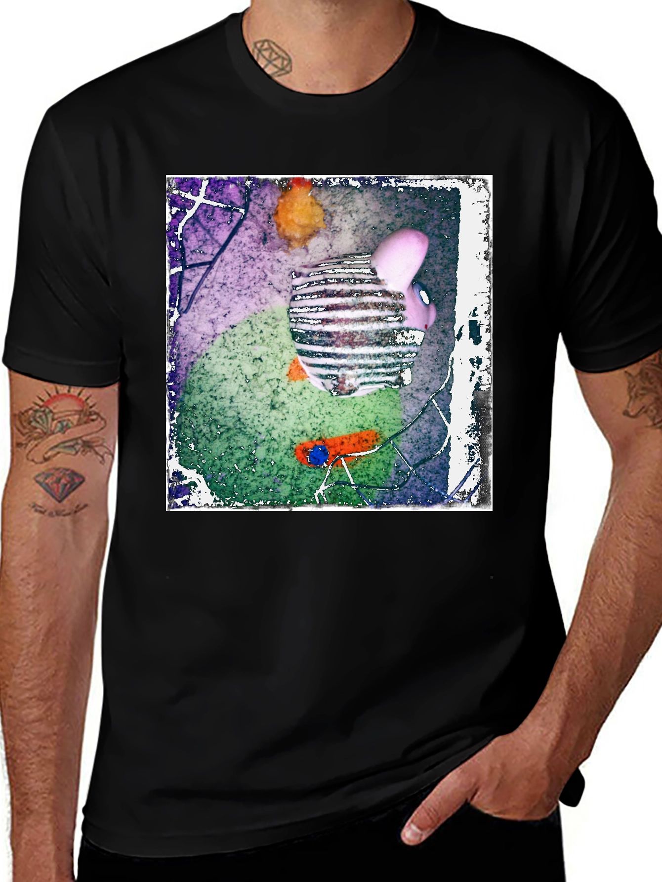 Variant 13 of Abstract Piggy Bank Graphic Tee