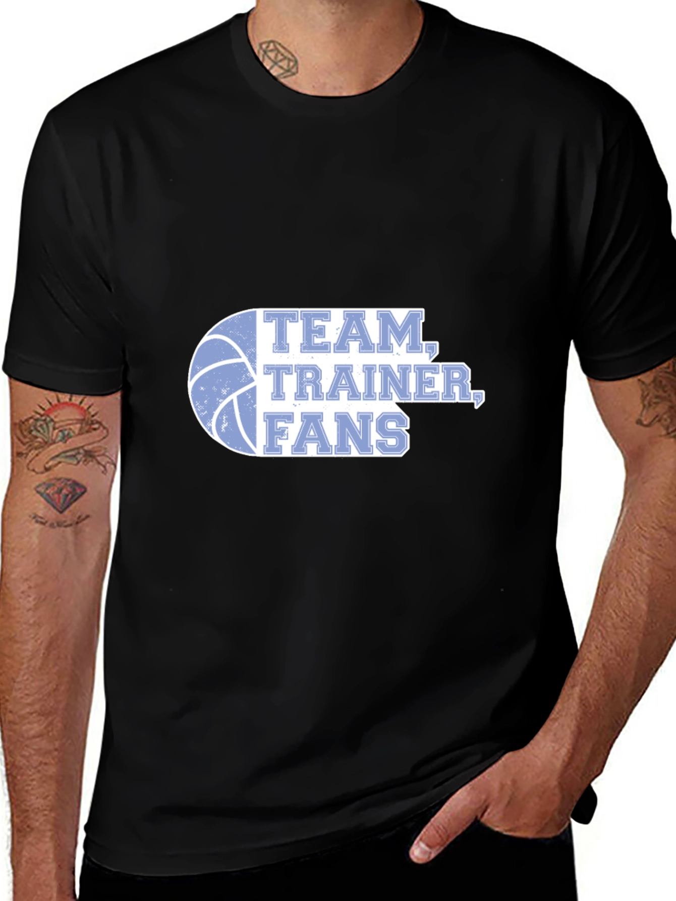 Variant 18 of Team Trainer Fans T-Shirt Black Cotton