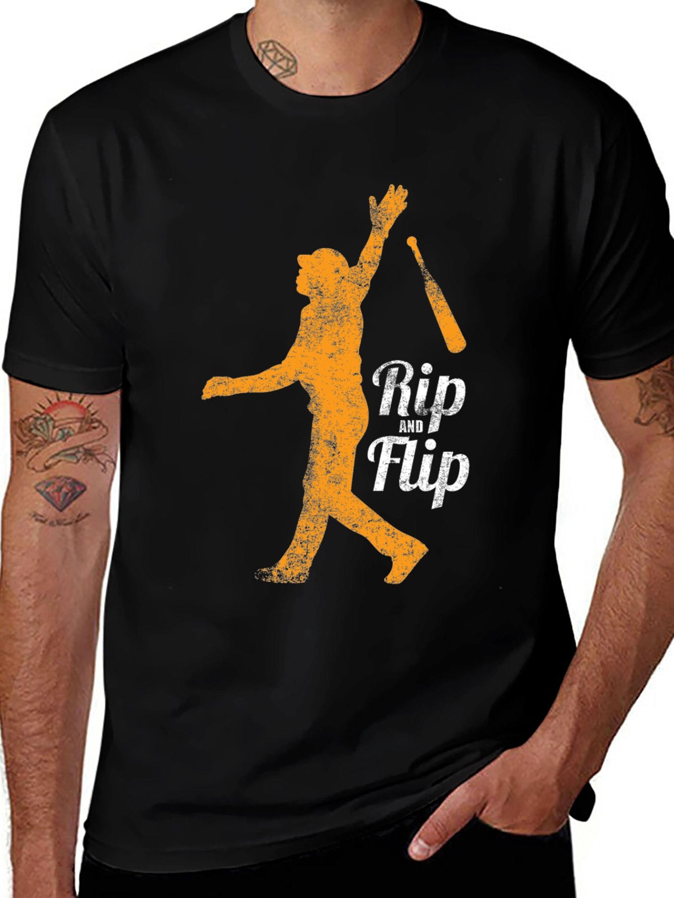 Variant 23 of Rip and Flip Baseball T-Shirt