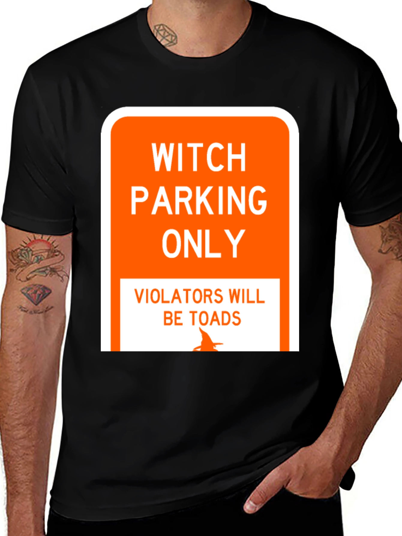Variant 18 of Witch Parking Only T-Shirt - Funny Halloween Tee