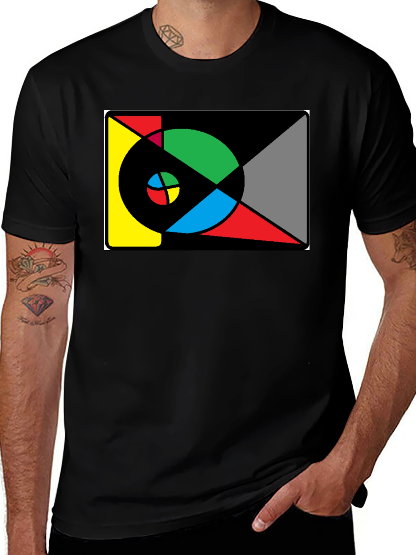 Variant 28 of Geometric Design Tee - Modern Art Shirt
