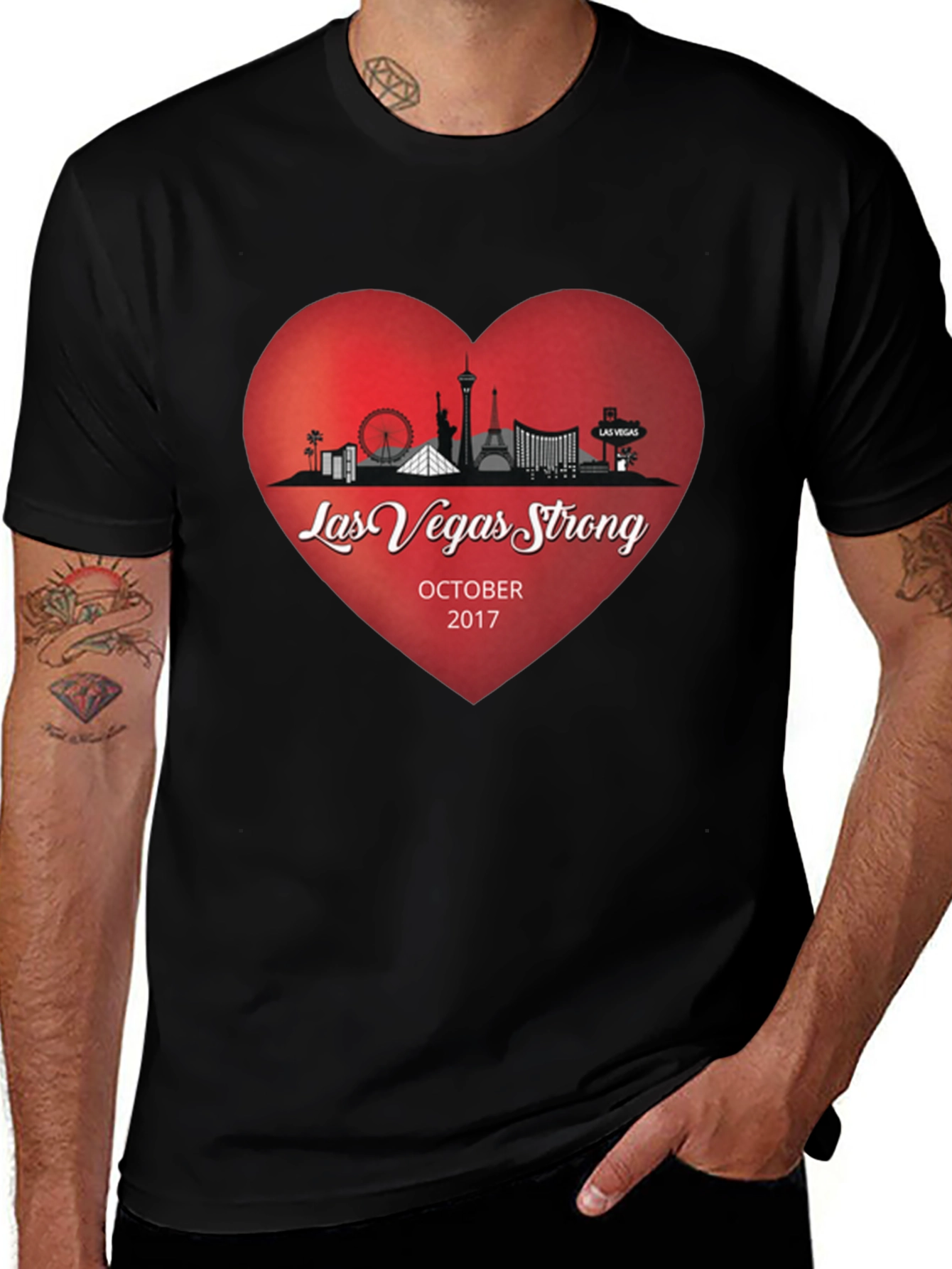 Las Vegas Strong Memorial Graphic T-Shirt