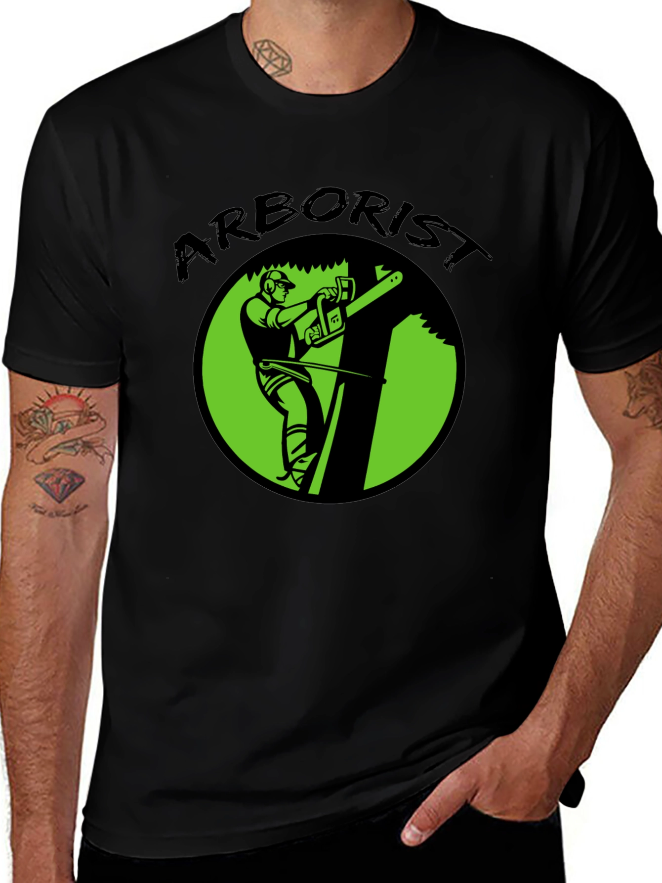 Arborist T-Shirt - Tree Surgeon Chain Saw Tee