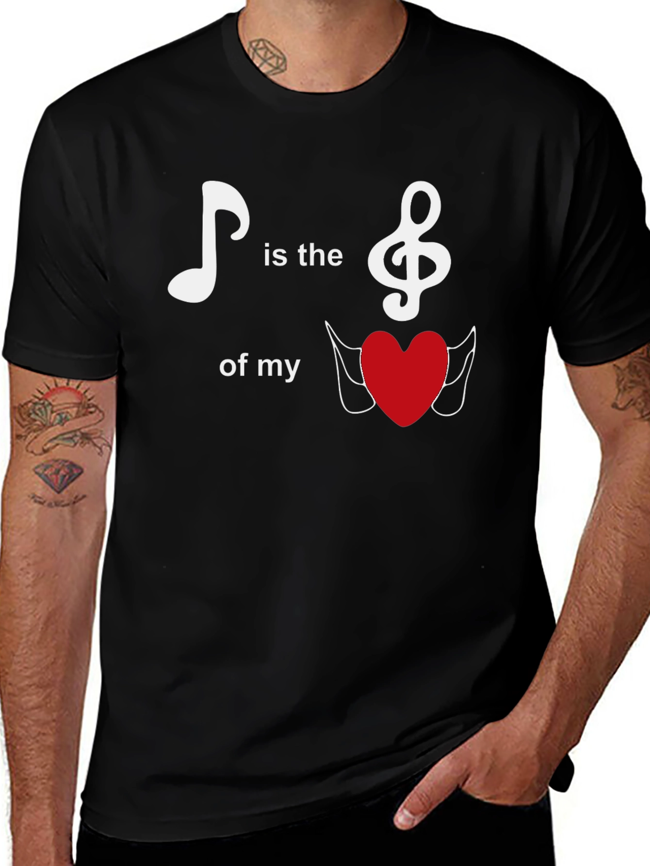 Variant 25 of Music Is The Key To My Heart T-Shirt