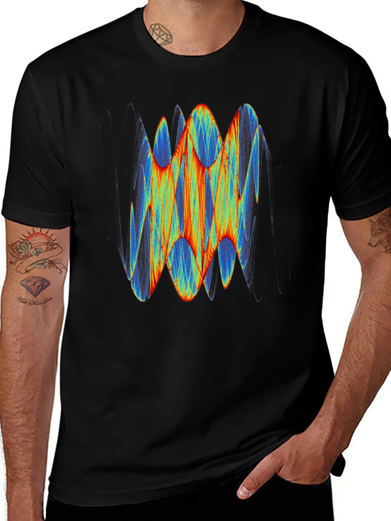 Variant 5 of Abstract Graphic Black T-Shirt