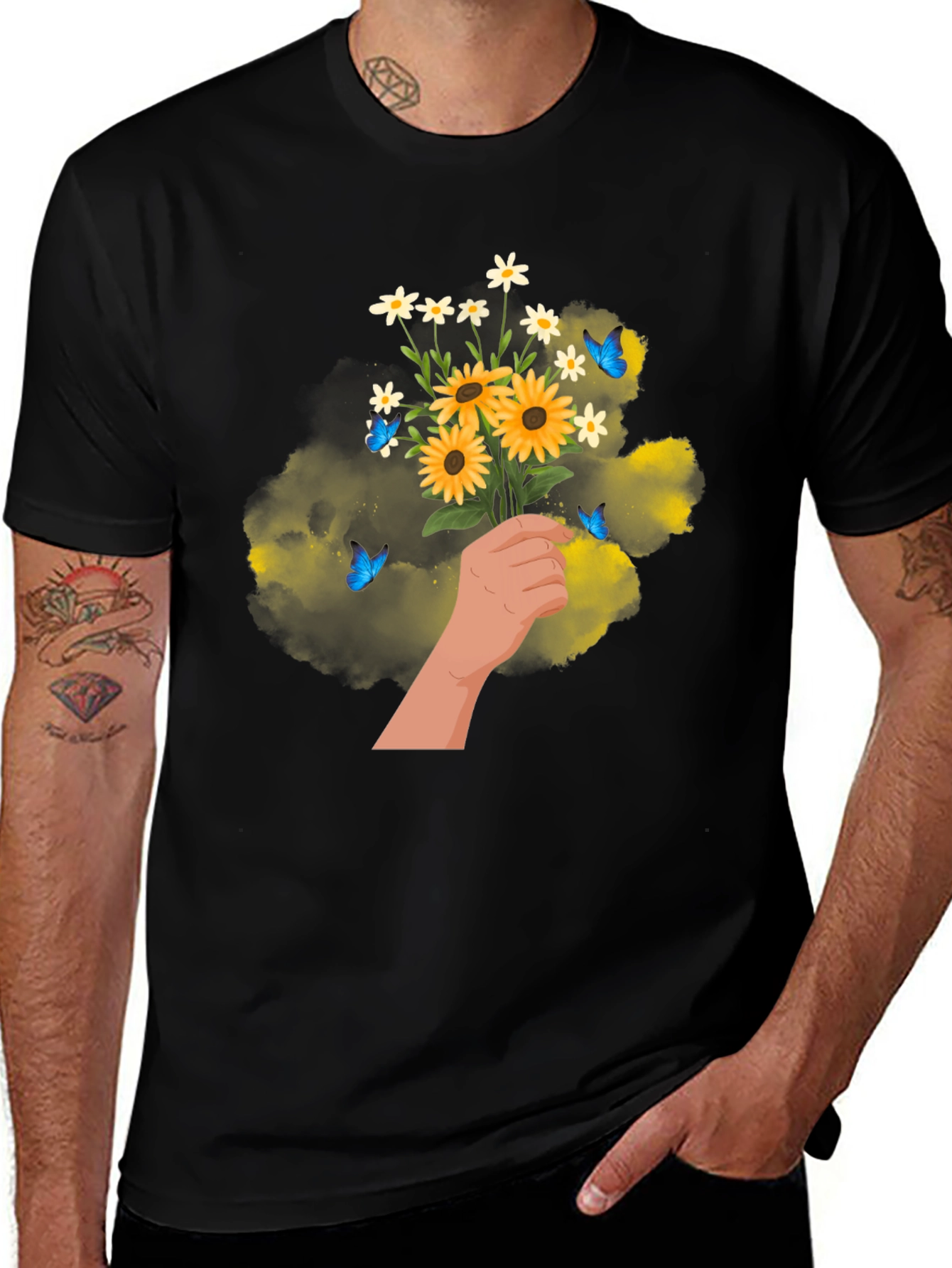Variant 23 of Sunflower Bouquet Graphic Tee