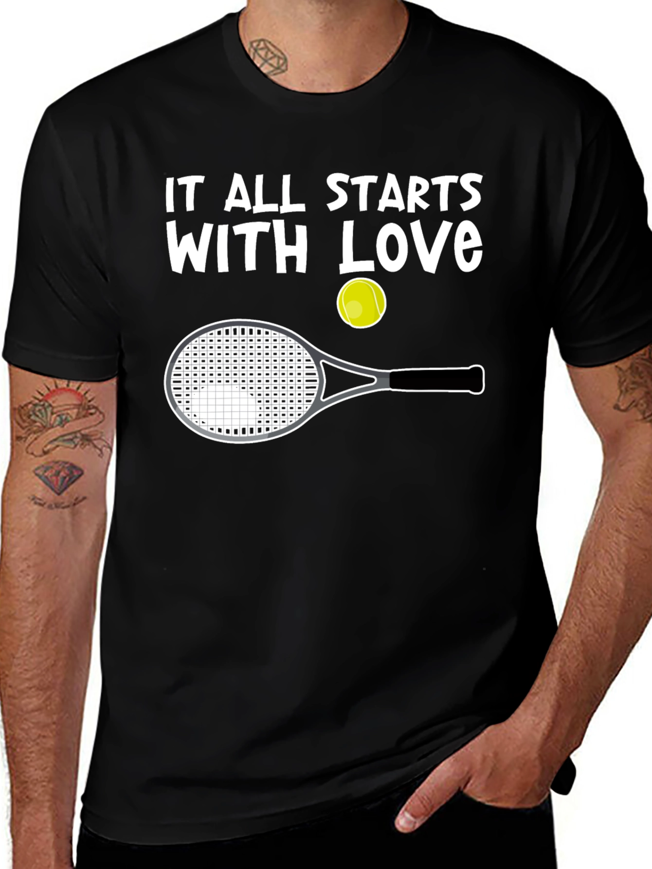 Variant 15 of Love of Tennis Graphic T-Shirt