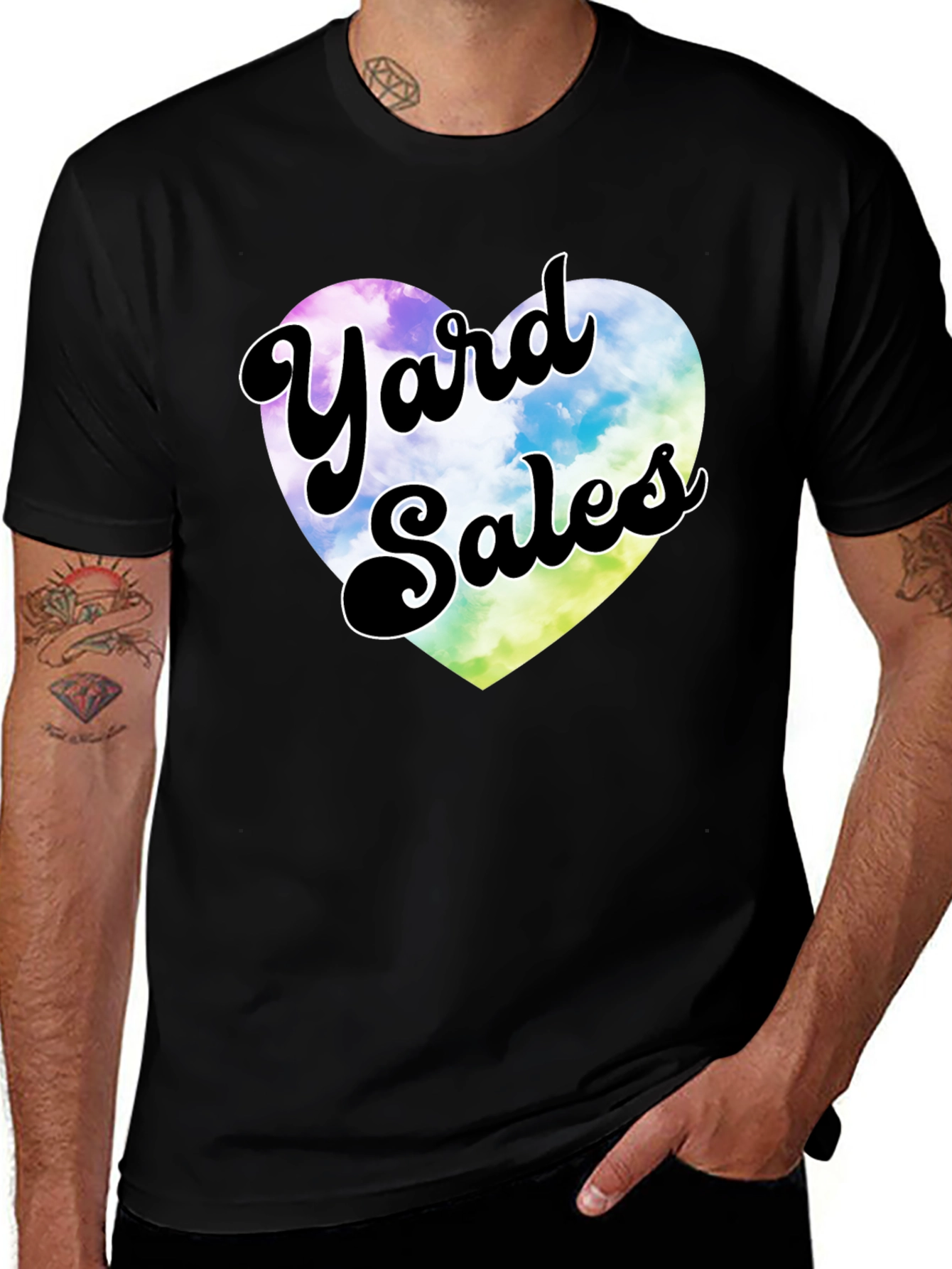 Variant 8 of Yard Sales Heart Graphic T-Shirt