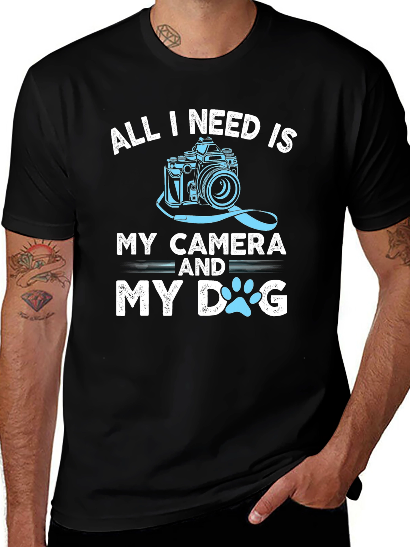 Variant 4 of All I Need Is My Camera and My Dog T-Shirt