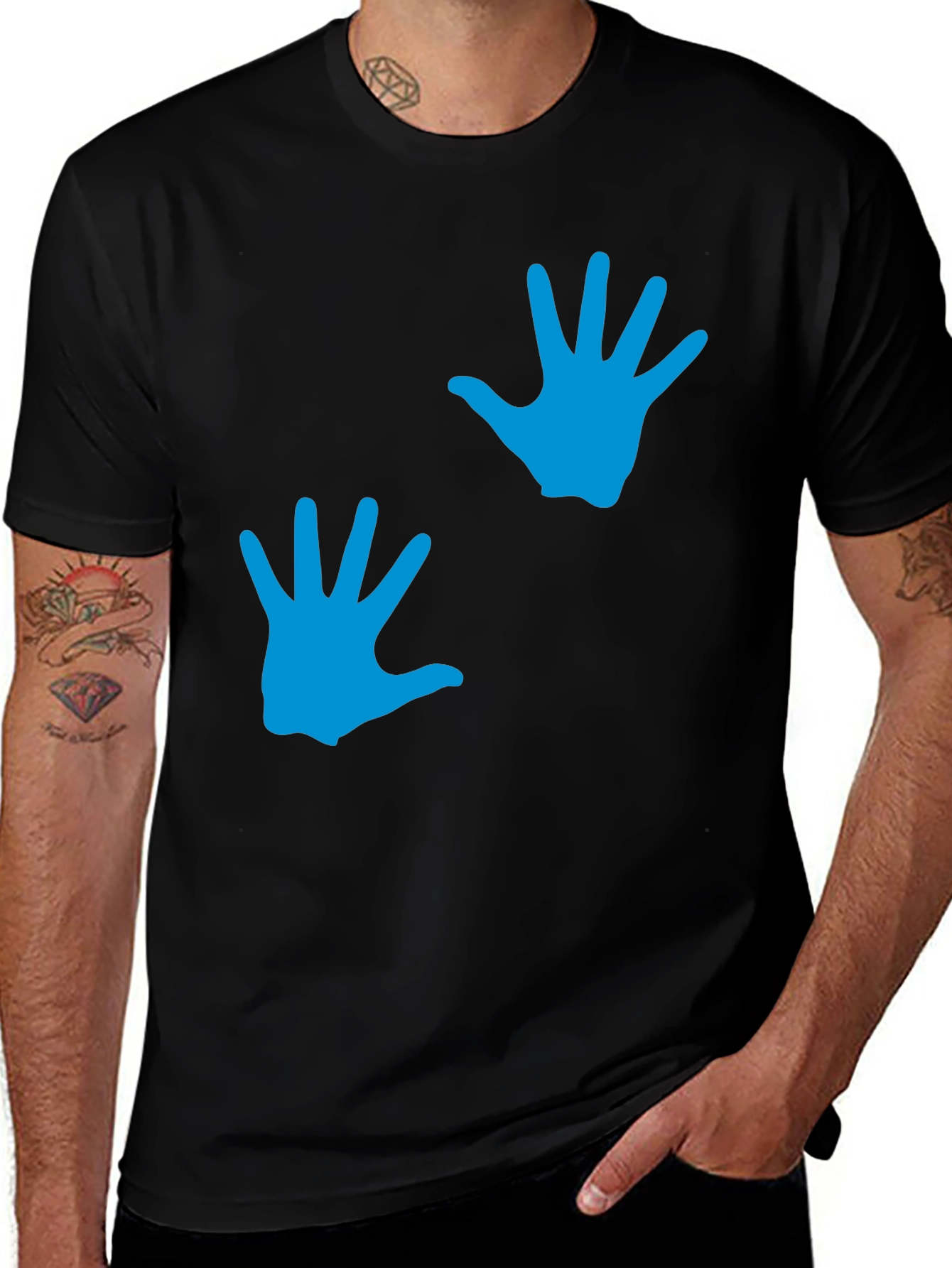 Variant 11 of Handprint T-Shirt - Casual Wear