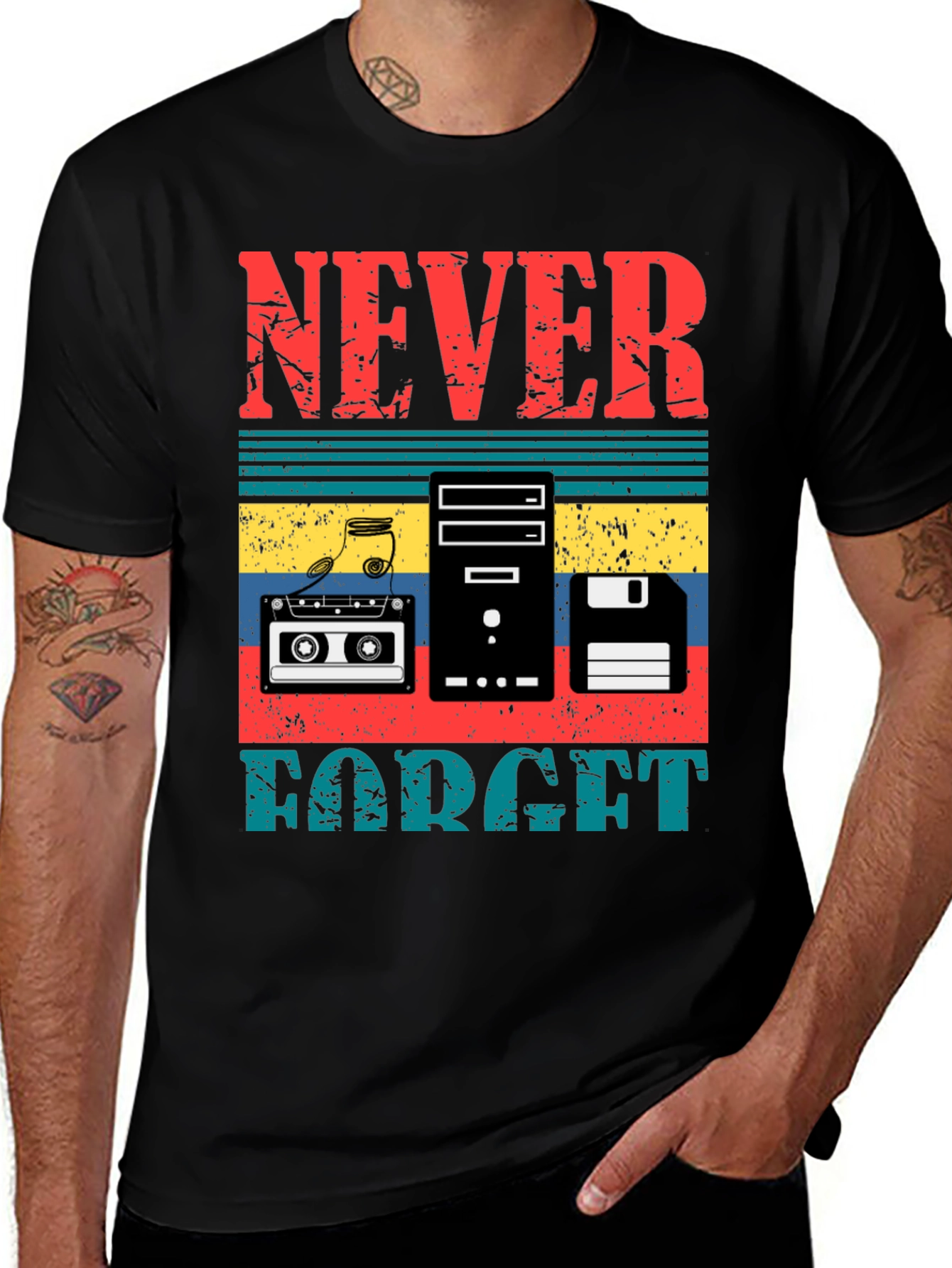 Retro Never Forget Graphic Tee