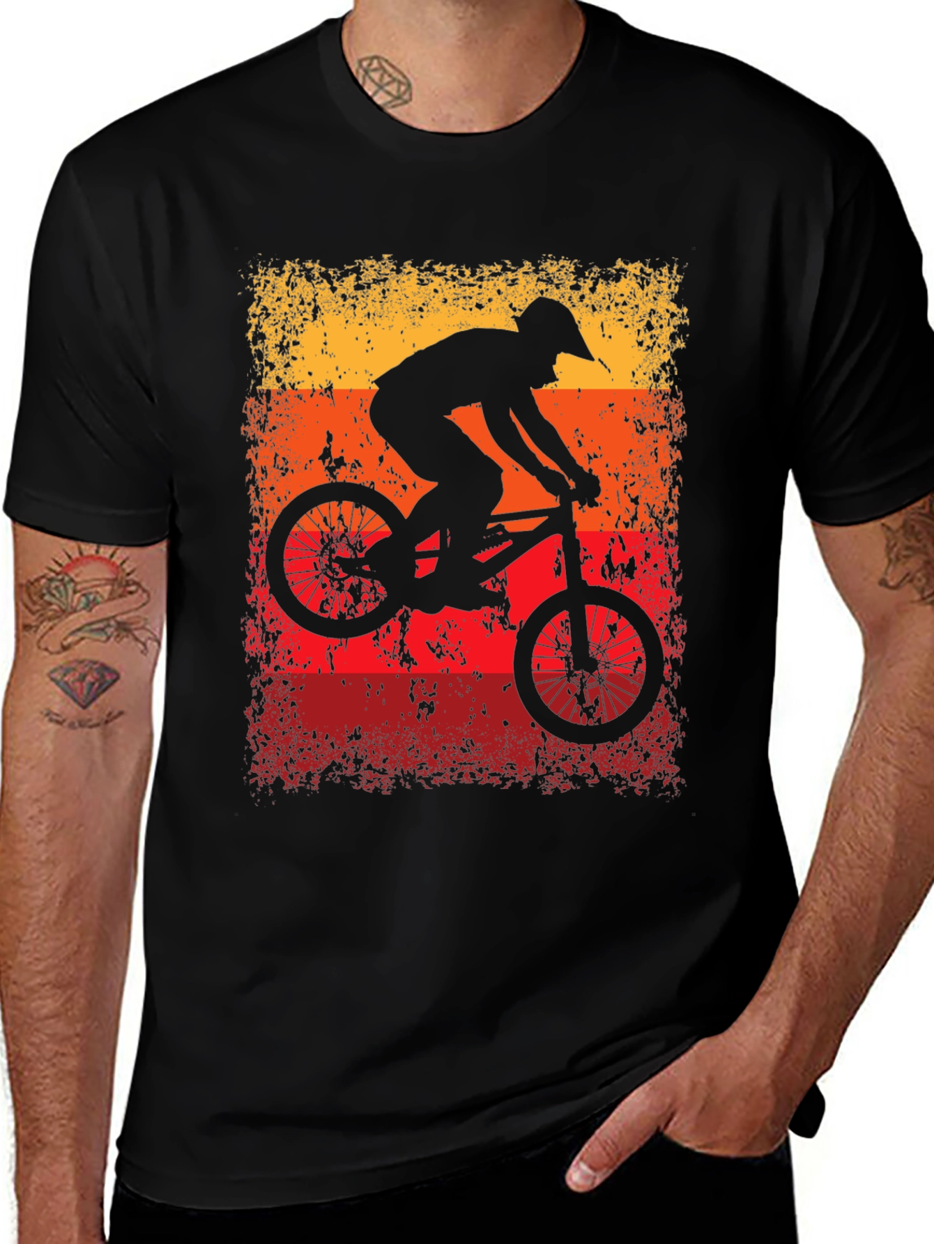 Variant 28 of Mountain Bike Silhouette Graphic Tee