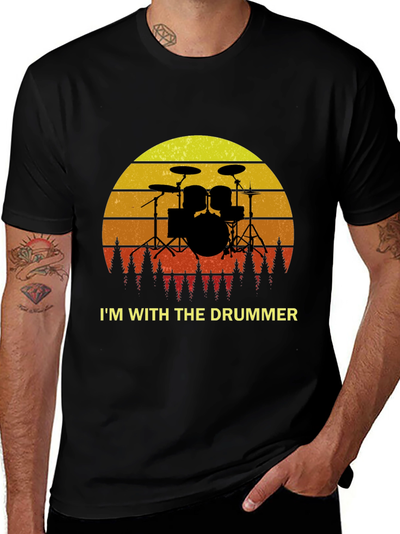Variant 17 of I'm With The Drummer T-Shirt