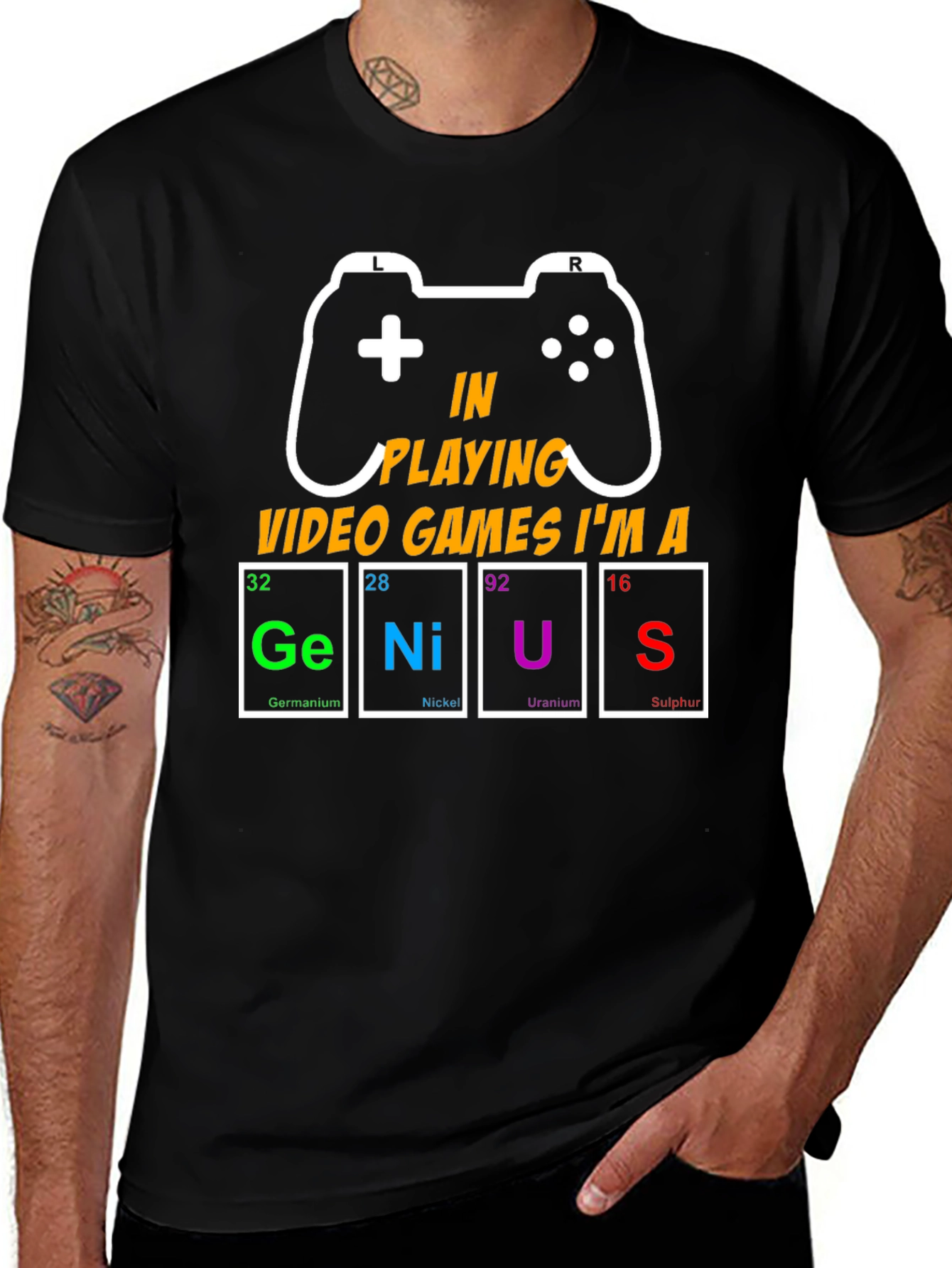 Variant 17 of Gamer Genius T-Shirt - Video Game Apparel