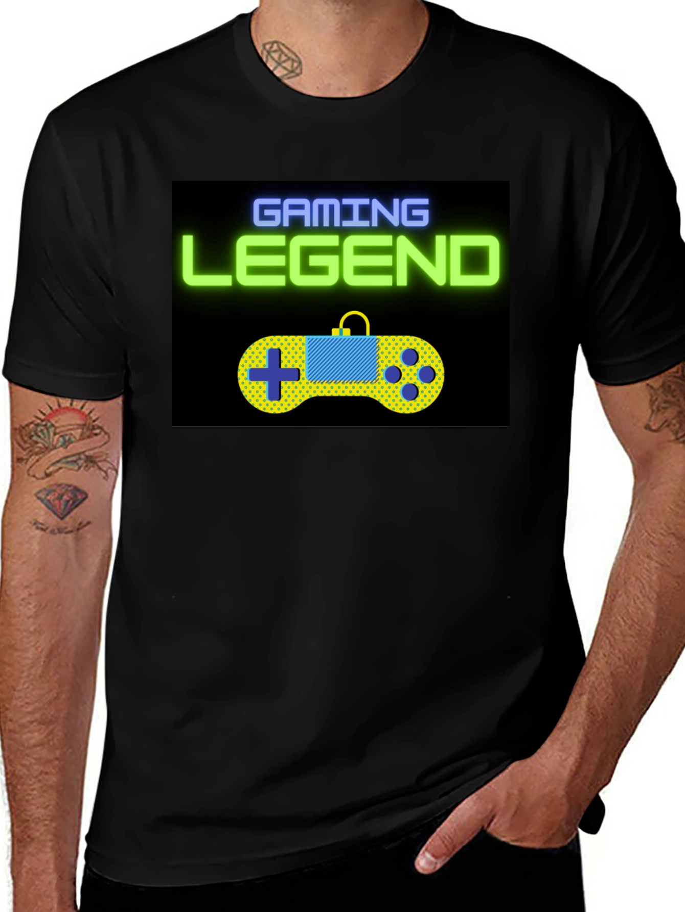 Variant 16 of Gaming Legend Black T-Shirt - Gamer Style