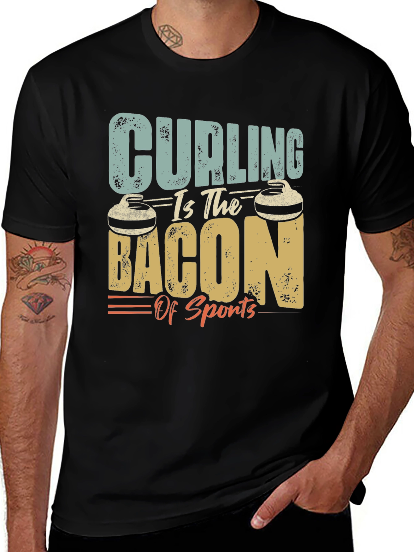 Variant 11 of Curling is the Bacon of Sports T-Shirt
