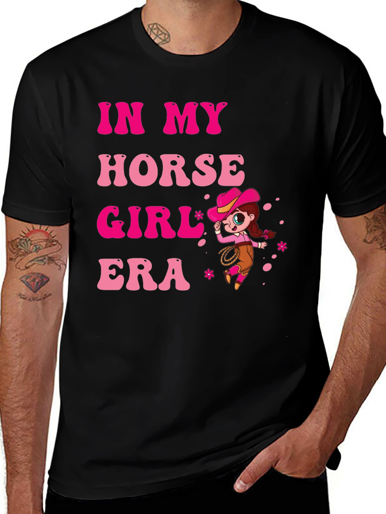 Variant 21 of In My Horse Girl Era Black T-Shirt