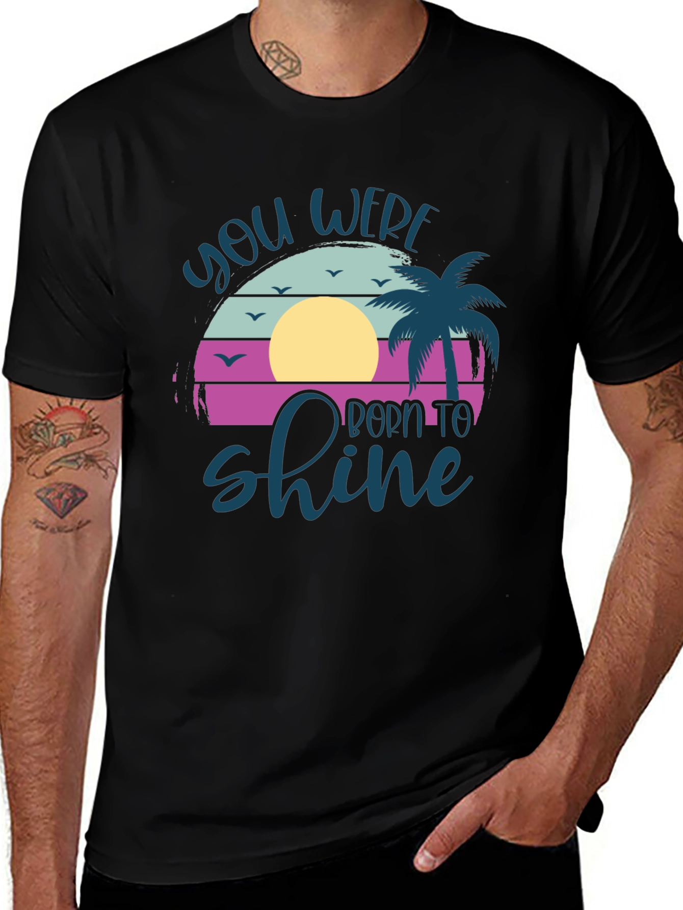 Variant 17 of You Were Born to Shine Graphic T-Shirt