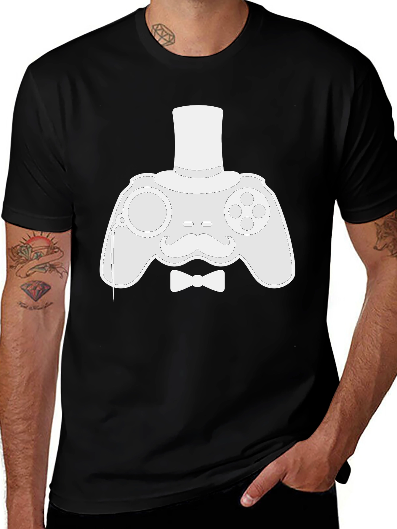 Variant 22 of Gentleman Gamer T-Shirt: Play in Style!