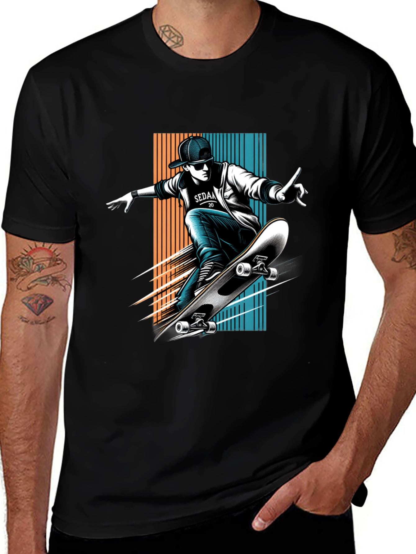 Variant 9 of Skateboarding T-Shirt: Urban Style