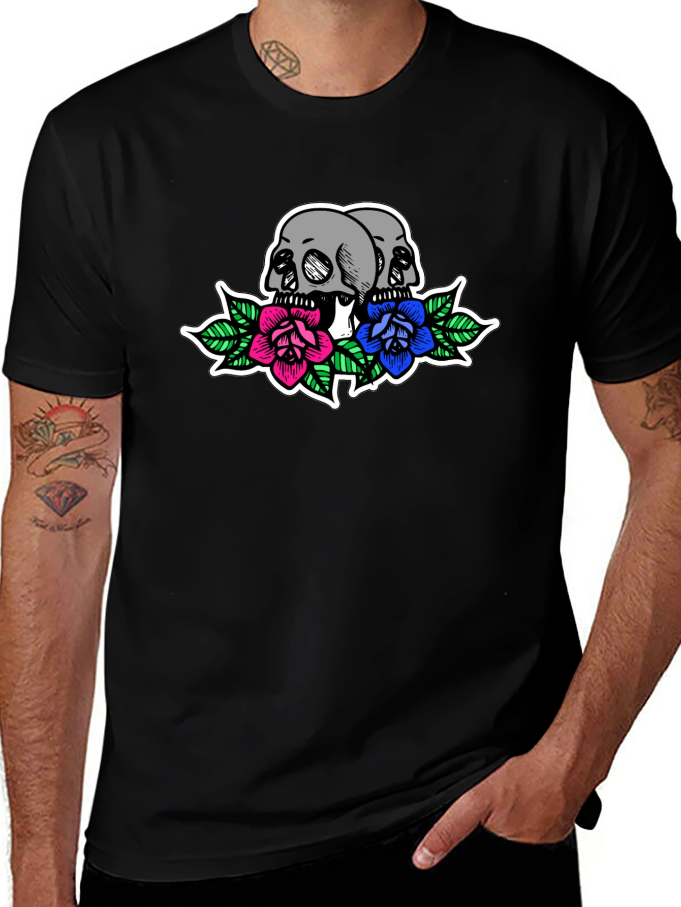 Skulls & Roses Graphic Tee