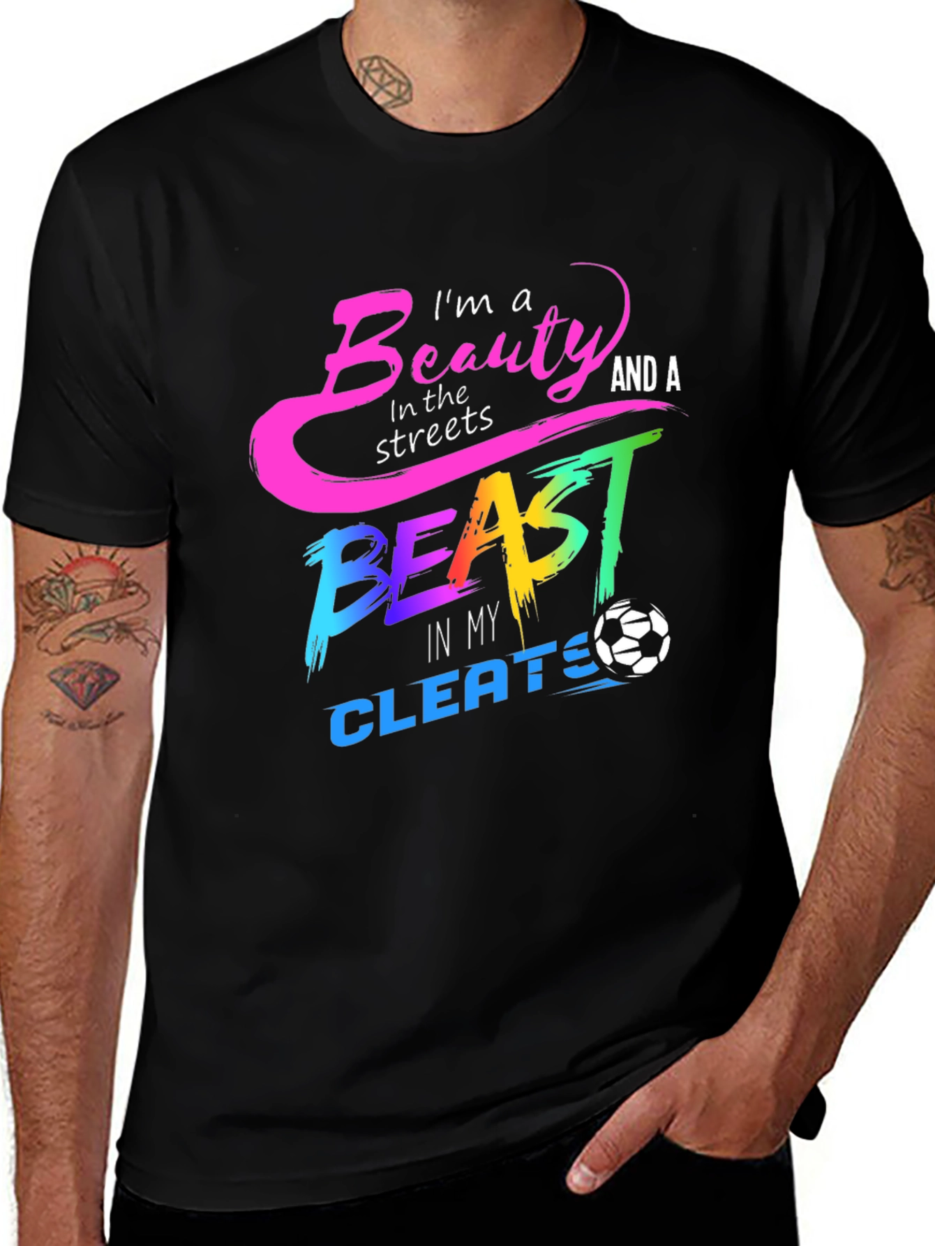 Variant 24 of Beauty and Beast Soccer T-Shirt