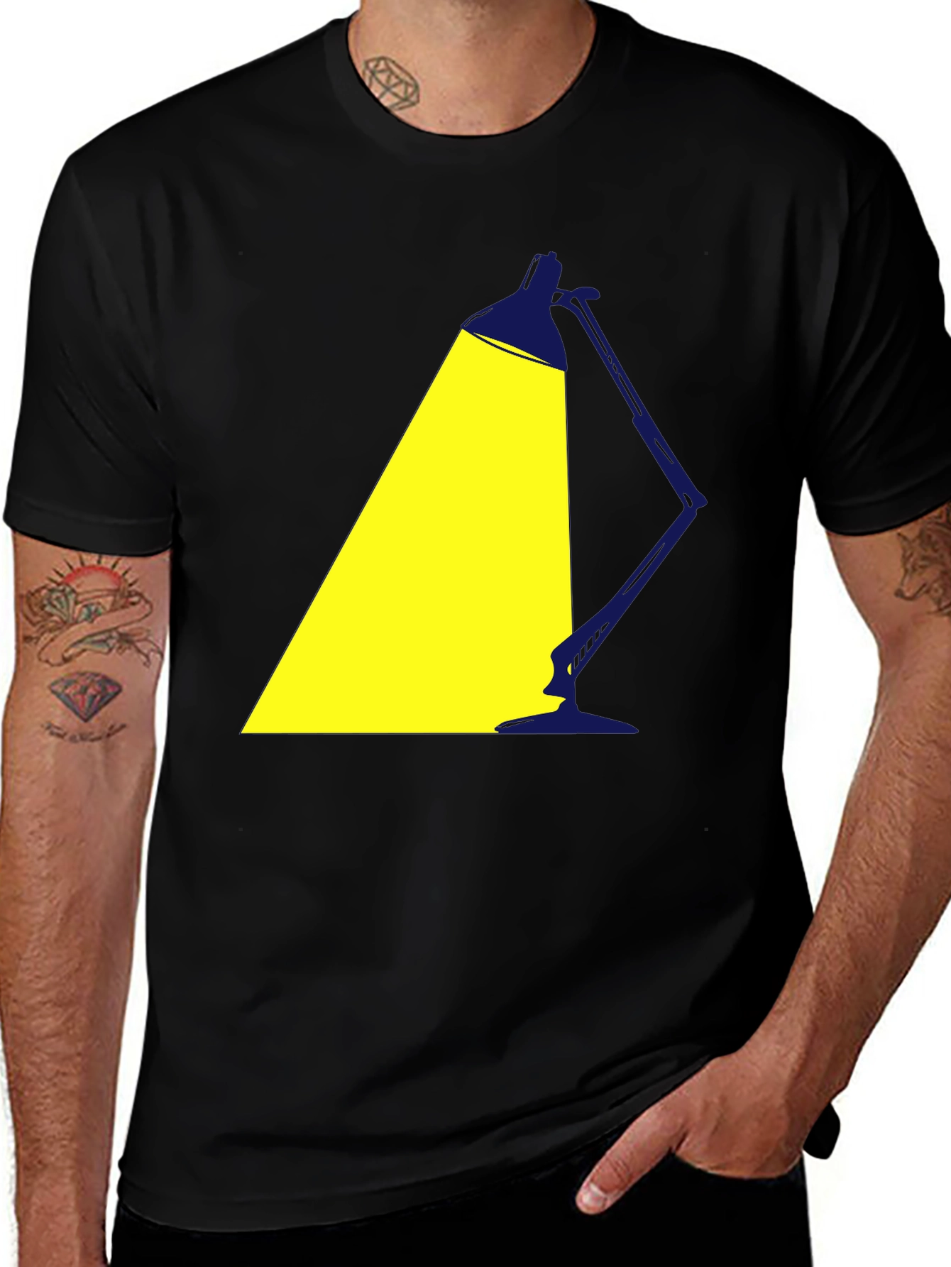 Lamp Graphic Tee - Illuminating Style
