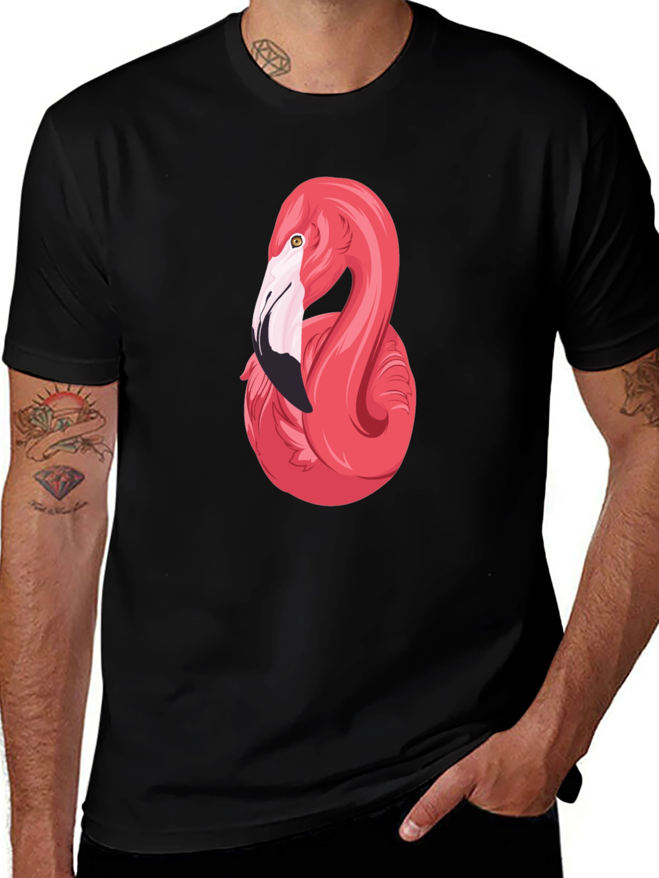 Variant 5 of Flamingo Graphic Tee - Stylish & Unique Design