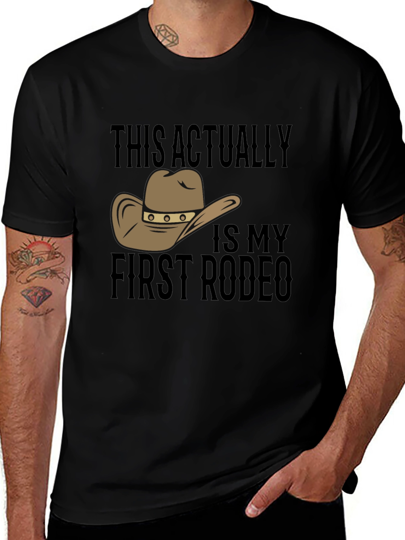 Variant 13 of First Rodeo T-Shirt - Cowboy Hat Graphic Tee