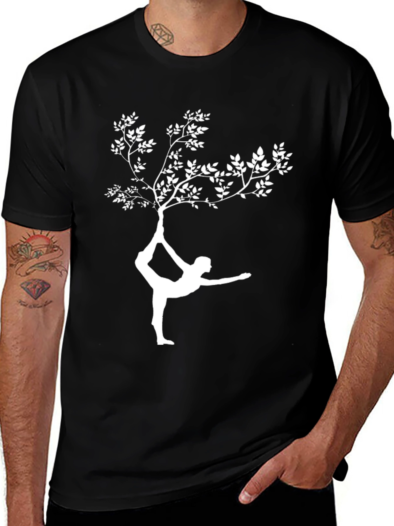 Variant 5 of Yoga Tree Graphic Tee - Balance & Style