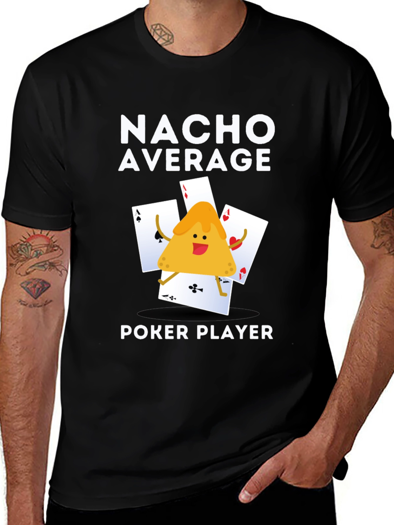 Variant 10 of Nacho Average Poker Player Graphic T-Shirt