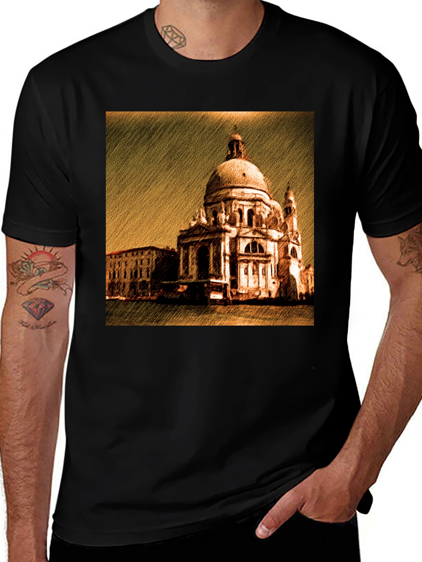Variant 29 of Venice Basilica Graphic T-Shirt