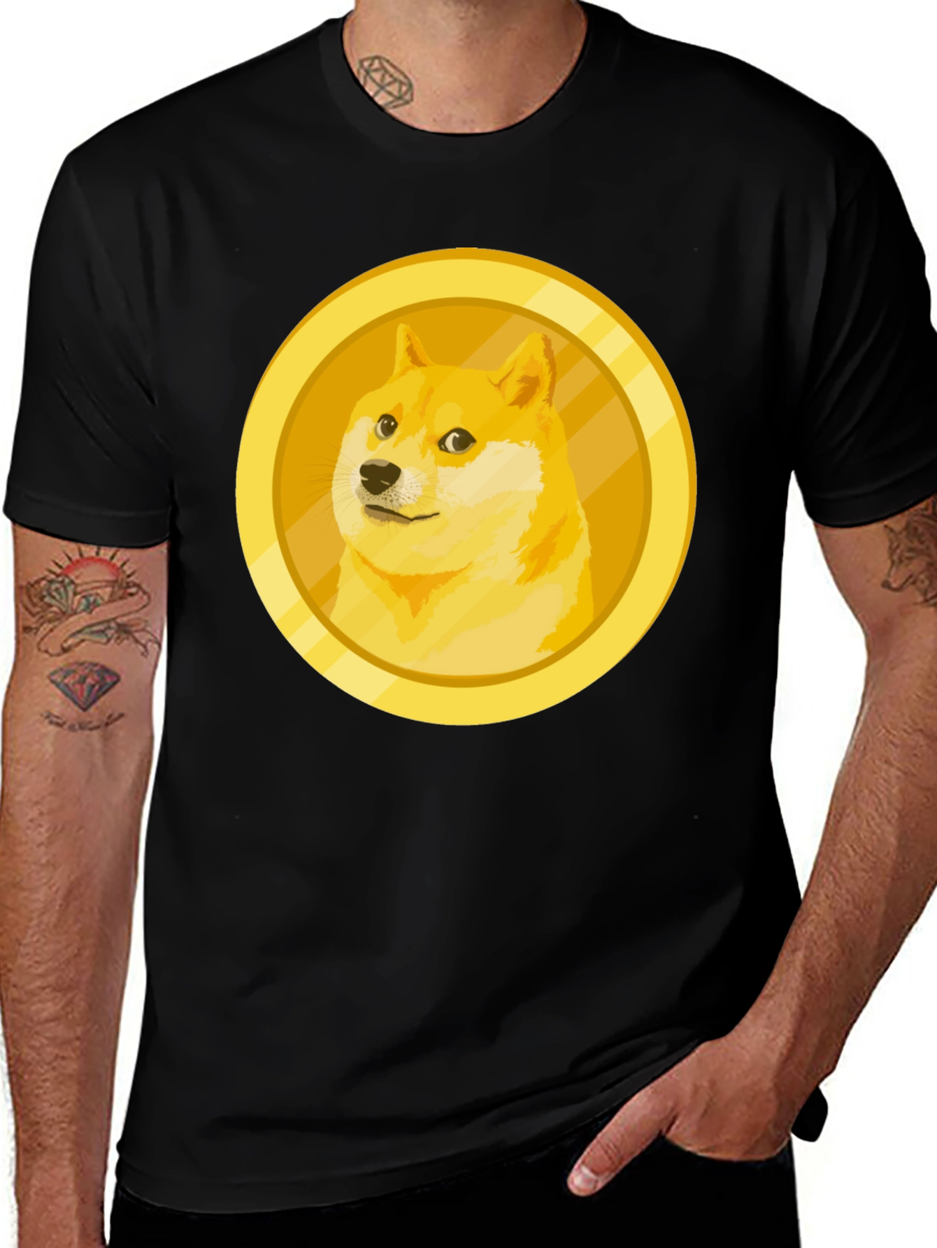 Doge Coin Graphic Tee - Meme Crypto T-Shirt
