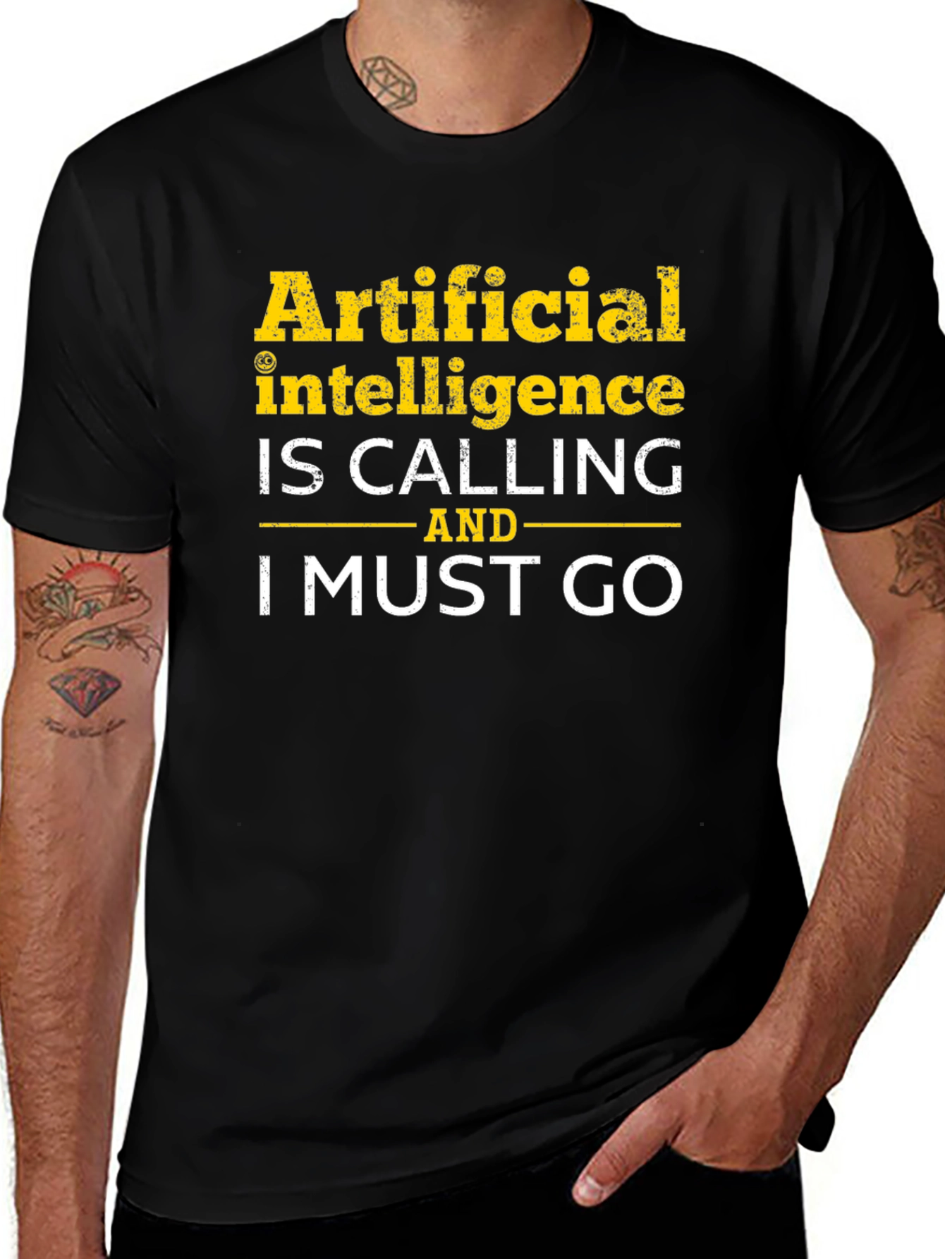 Variant 5 of Artificial Intelligence Calling T-Shirt