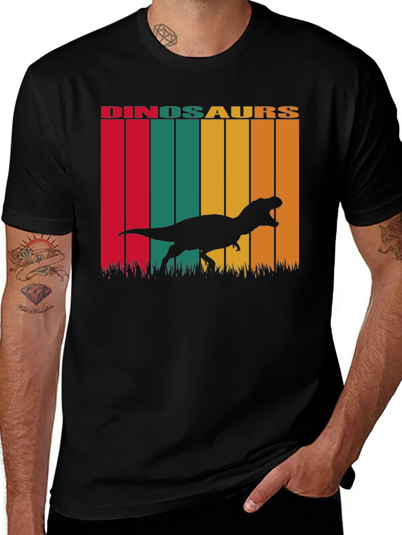 Variant 8 of Retro Dinosaurs T-Shirt - Vintage Style Tee