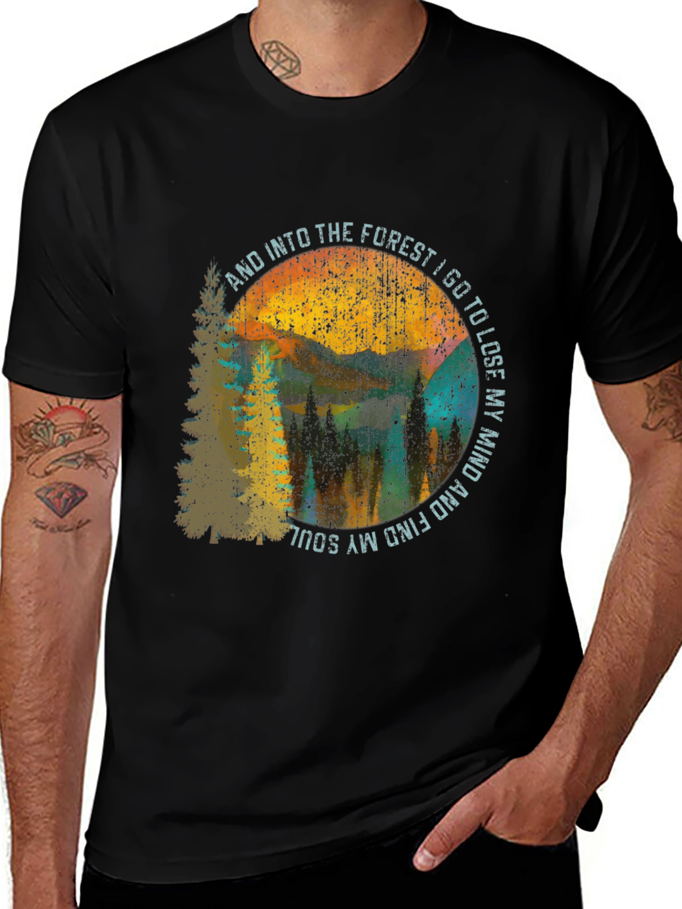 Variant 9 of Into The Forest T-Shirt - Adventure Tee