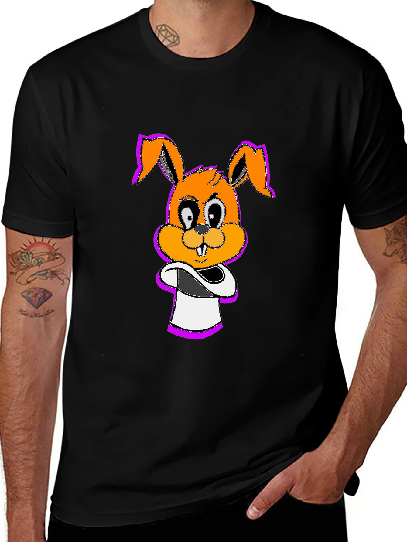 Variant 25 of Cartoon Bunny Tee - Fun Graphic T-Shirt