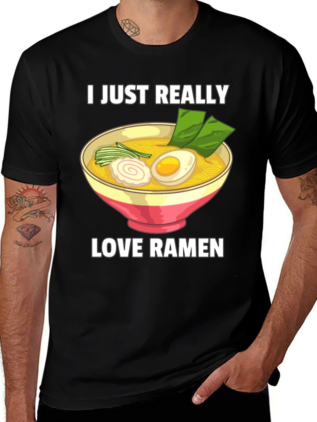 Variant 14 of I Just Really Love Ramen T-Shirt - Foodie Tee