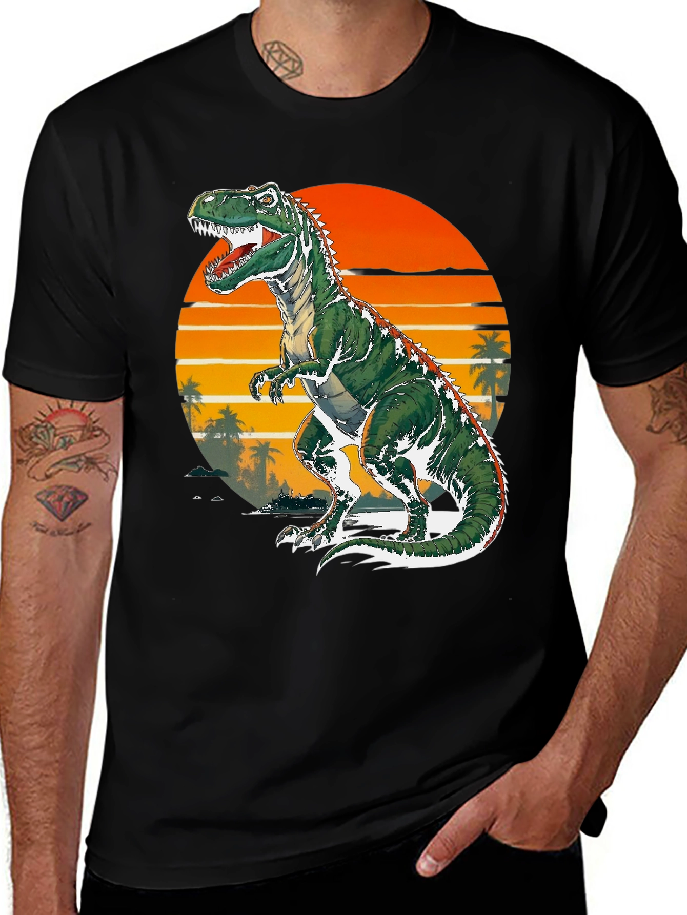 Variant 5 of Retro Dinosaur T-Shirt - Vintage Style Tee