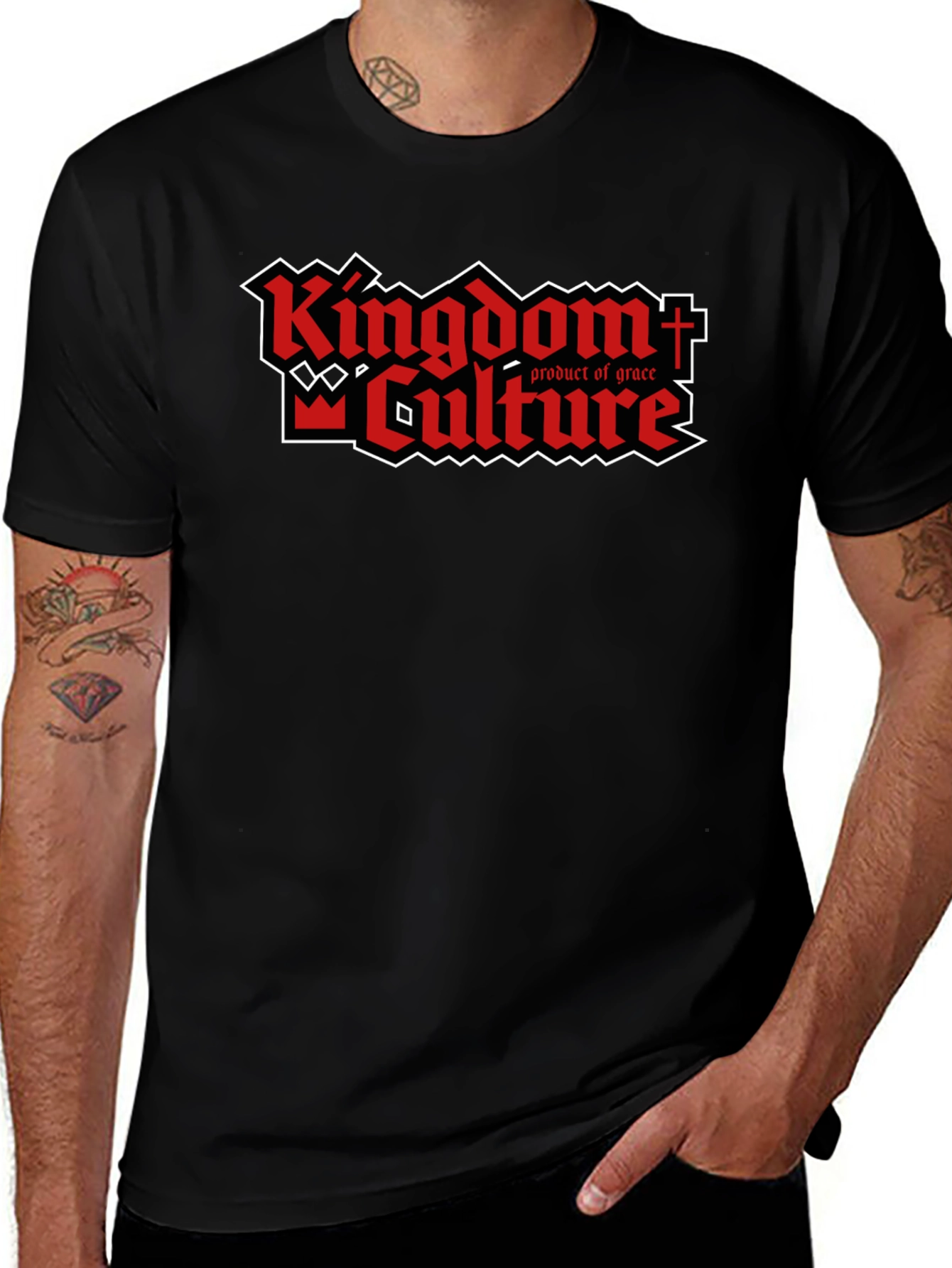 Variant 19 of Kingdom Culture Black Graphic Tee