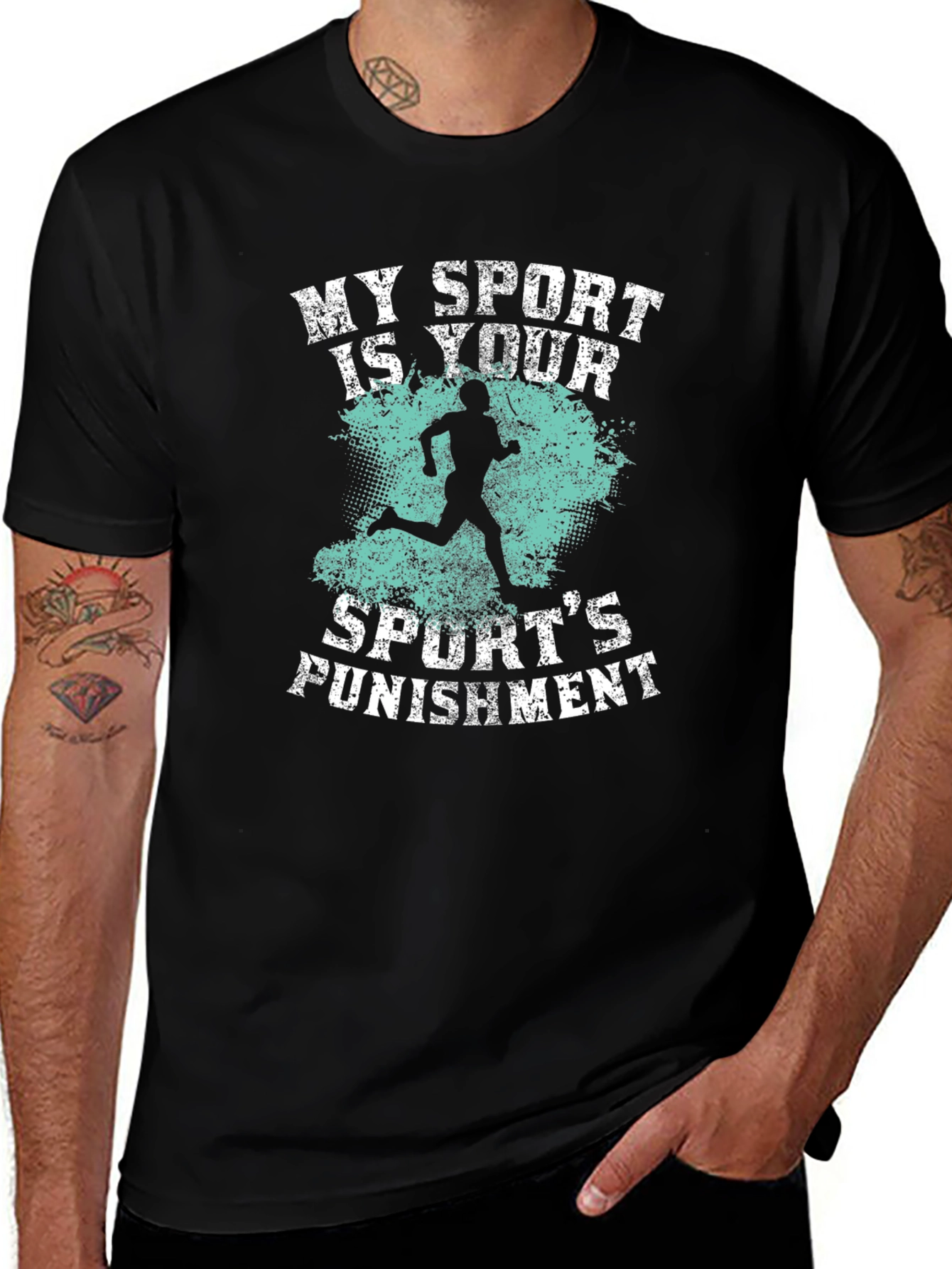 Variant 28 of My Sport Is Your Sport's Punishment Running T-Shirt