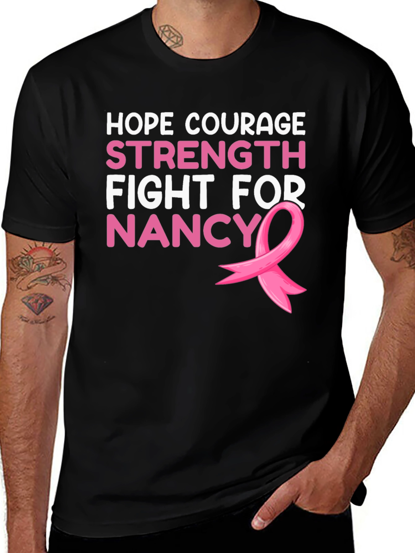 Hope Courage Strength Fight For Nancy T-Shirt