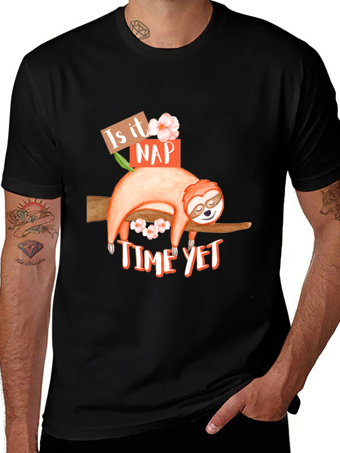 Variant 18 of Is It Nap Time Yet Sloth Graphic T-Shirt
