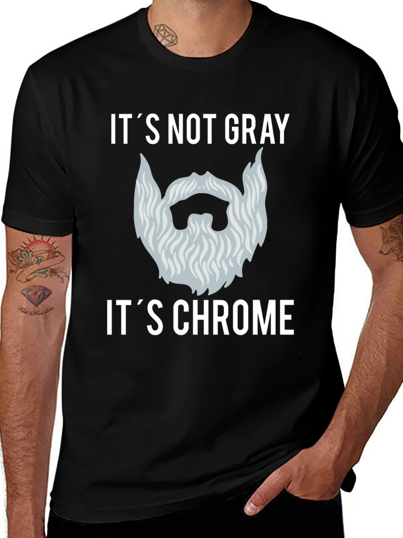 Variant 9 of It's Not Gray It's Chrome T-Shirt