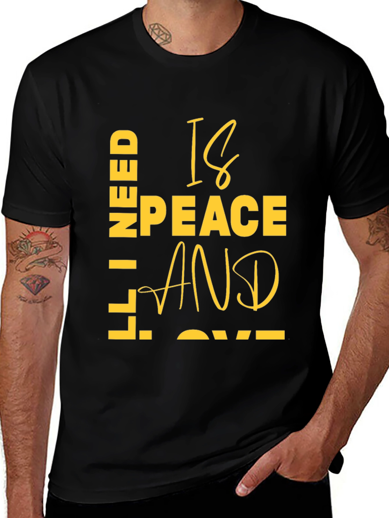 Variant 25 of Peace and Love Graphic Tee