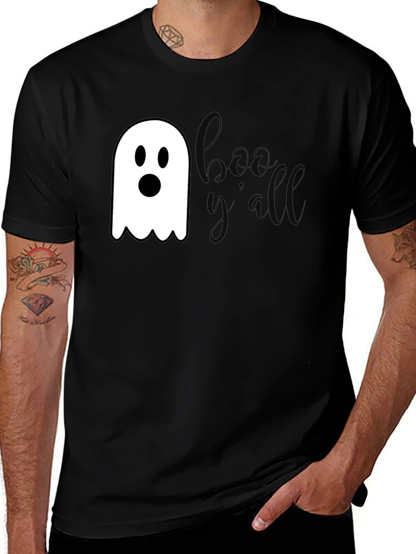 Boo Y'all Halloween Ghost T-Shirt