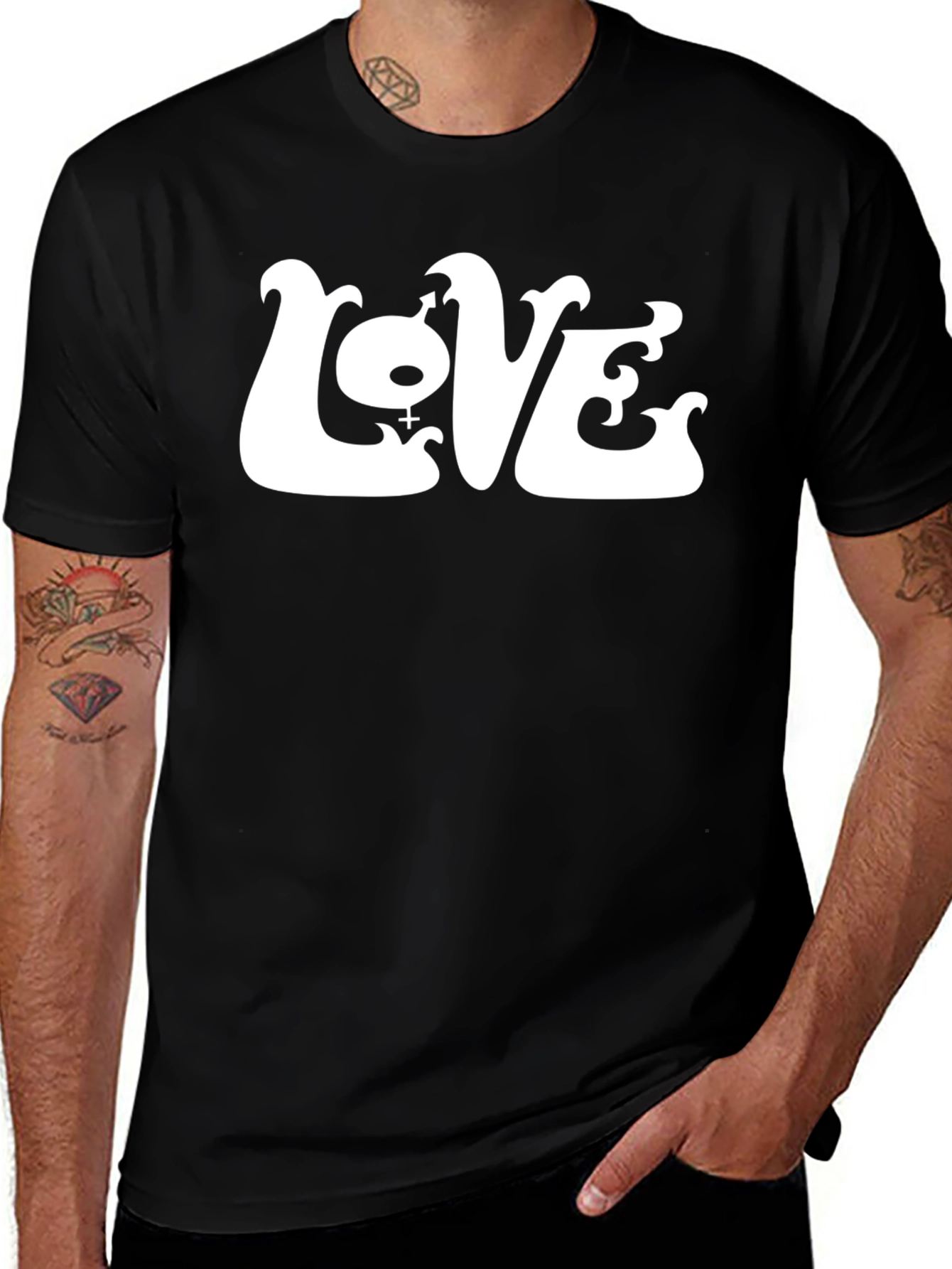 Love Graphic Black T-Shirt