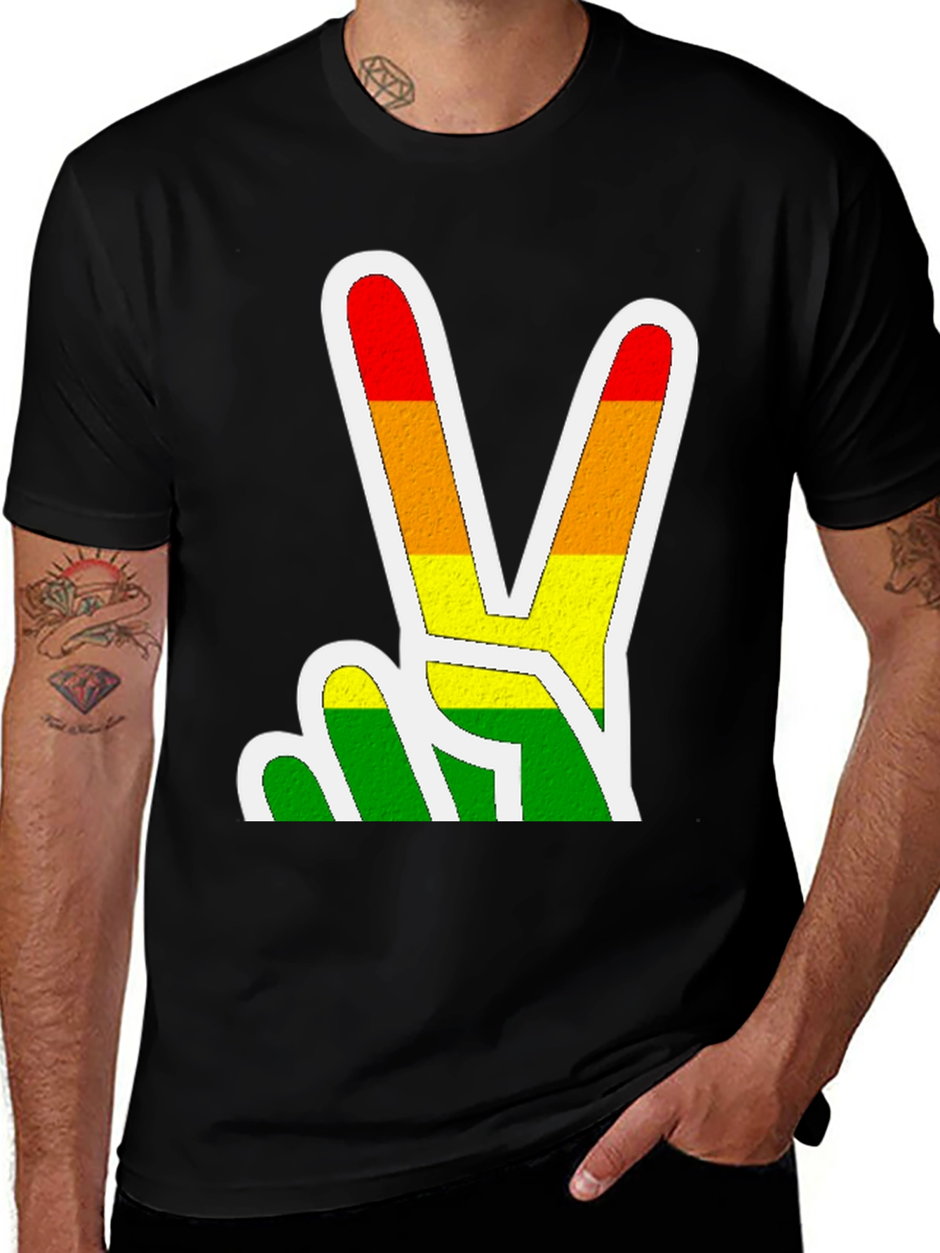 Variant 9 of Peace Sign Pride T-Shirt
