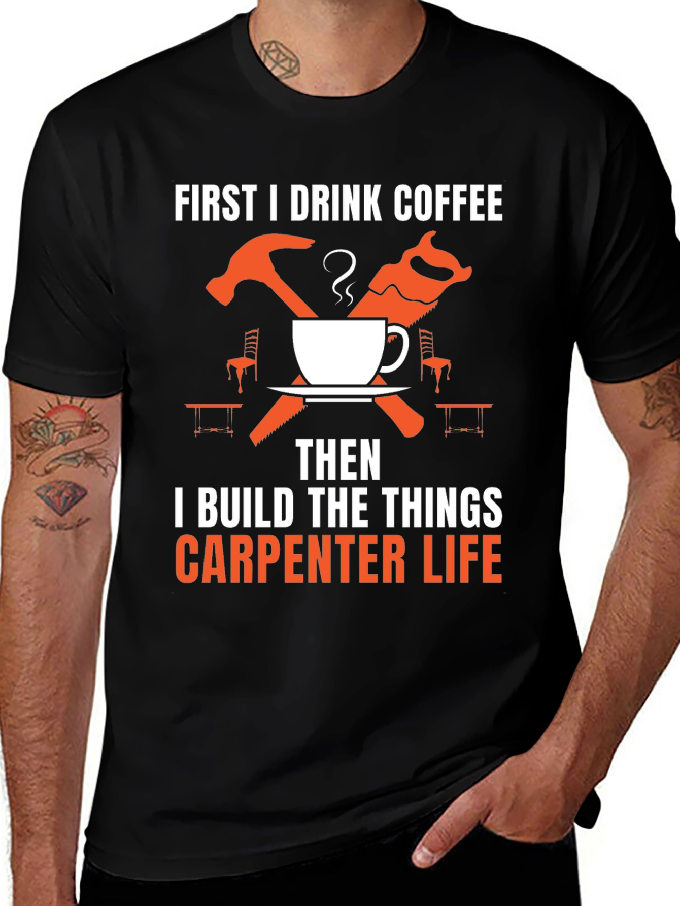 Variant 22 of Carpenter Life Coffee T-Shirt