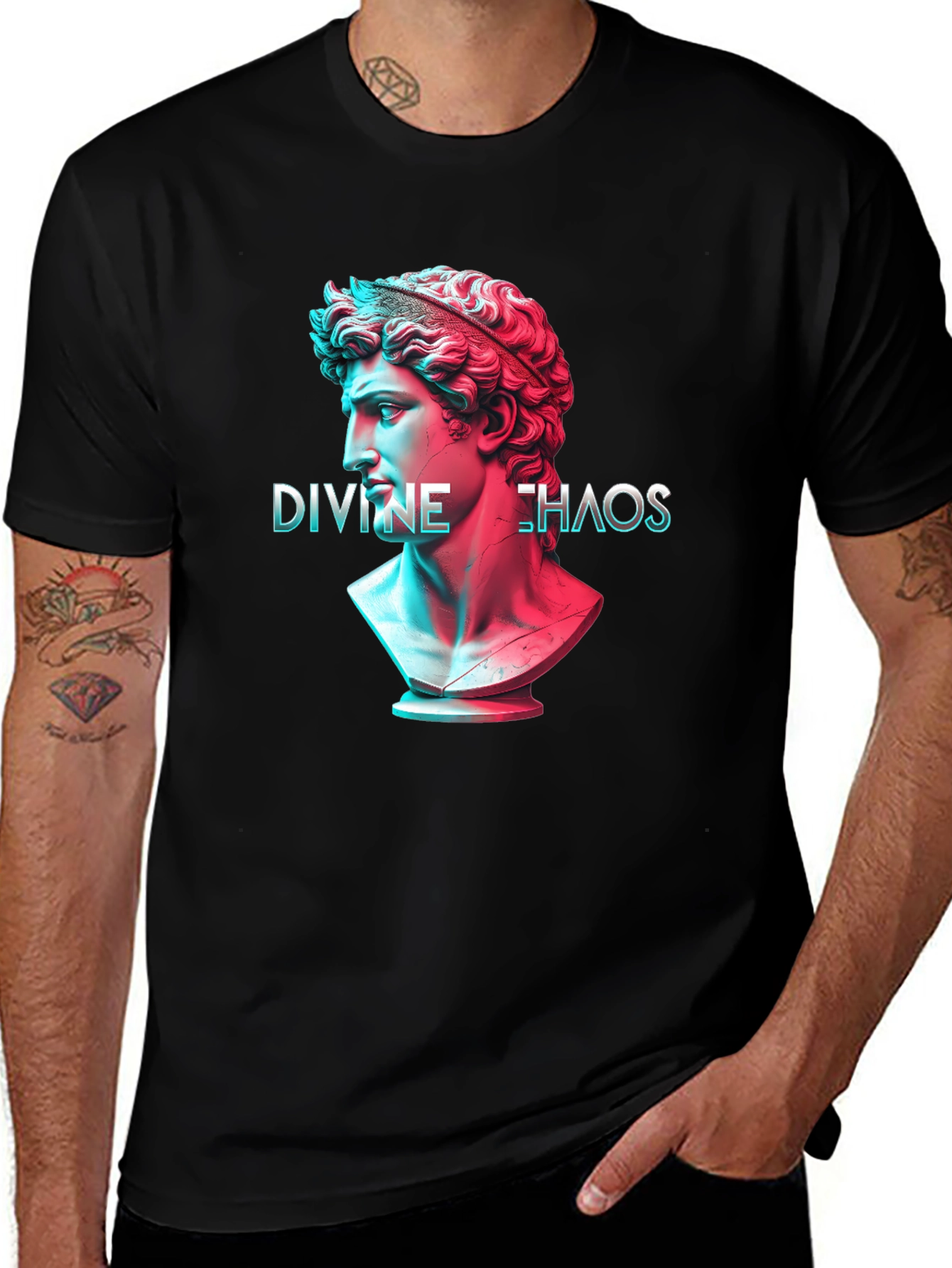 Divine Chaos T-Shirt - Artistic Graphic Tee